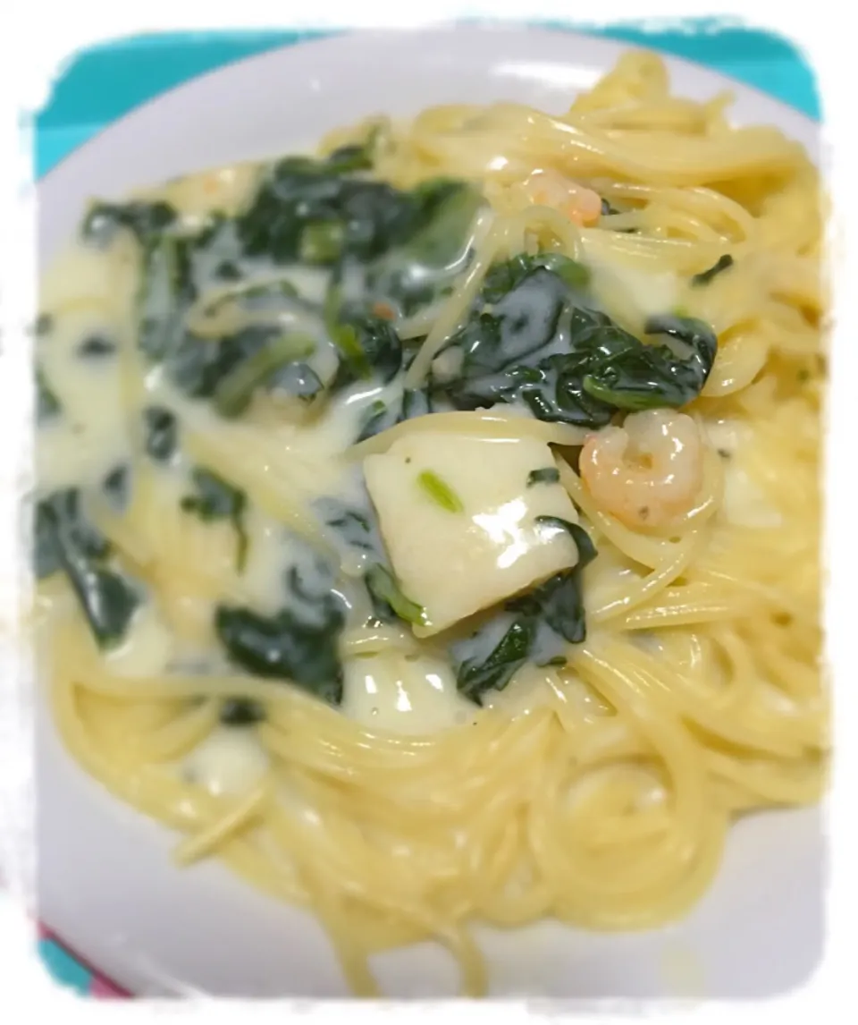 Snapdishの料理写真:クリームパスタ|Lunaさん