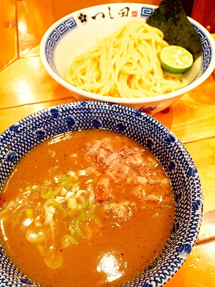 Snapdishの料理写真:濃厚つけ麺+豚崩し|yさん