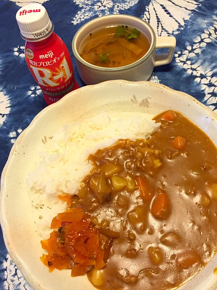 キーマカレーな晩ご飯ꉂꉂƱʊ꒰>ꈊ<ૢ꒱❣❣|さくたえさん