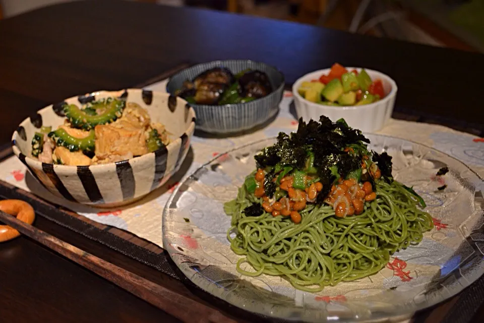 福井の蟹味噌と静岡のお茶素麺でー(*´ｰ`*)|カツリーナさん