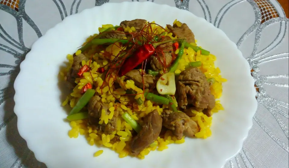 ご飯より、肉の方が多い…焼き肉チャーハン💦|*ママちゃん*さん