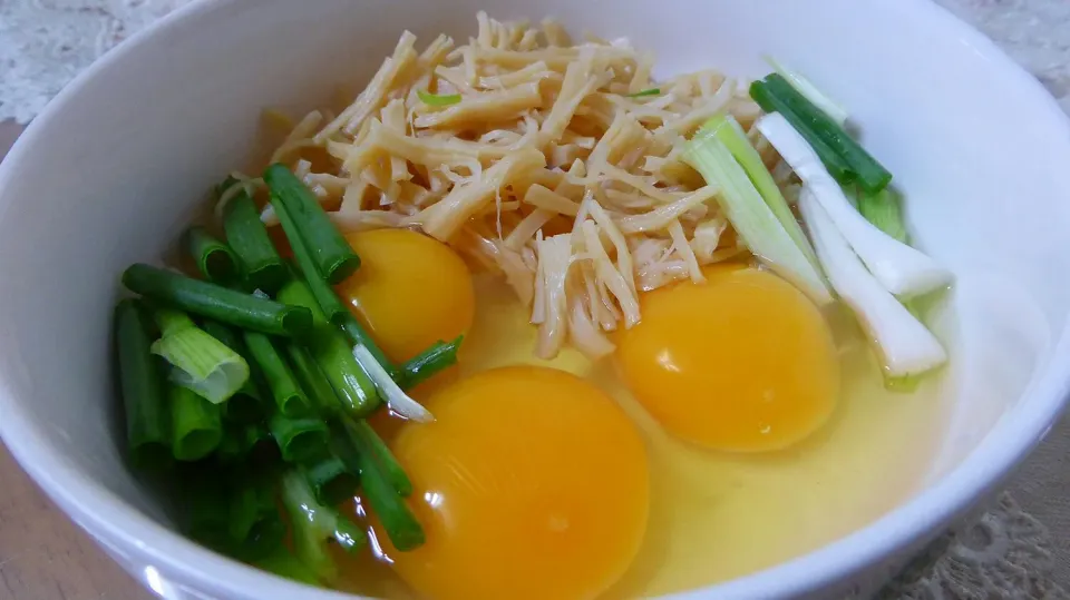 干贝丝炒蛋。。。scramblef egg with dried scallop 1|steven z.y.さん