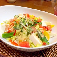 彩り野菜の冷やしうどん|みっこさん