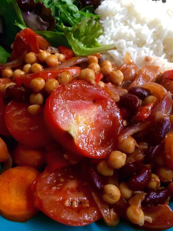 Savoury tomatoes with chickpeas|Nick Hiderさん