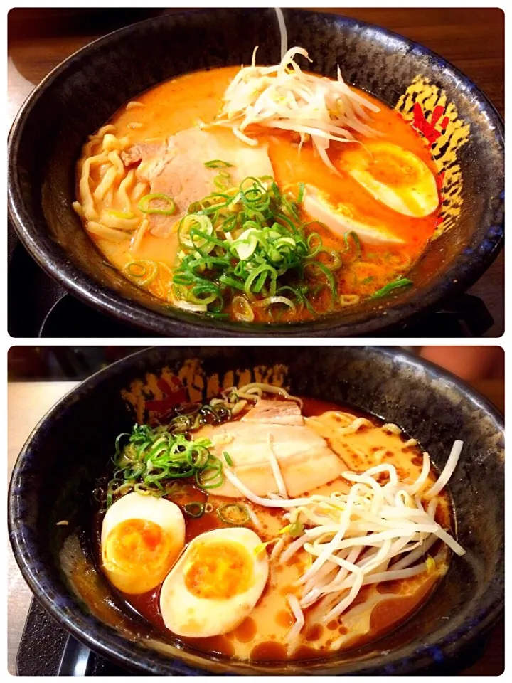 赤丸味噌ラーメンと黒丸味噌ラーメン|いく❤️さん