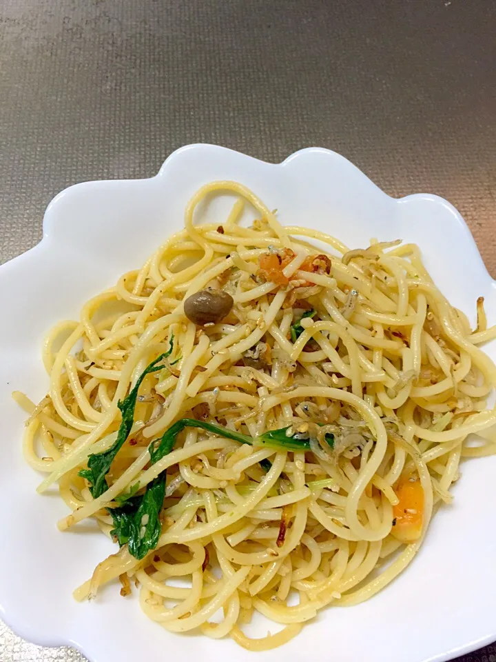 じゃこと水菜のスパゲッティ|kannaさん