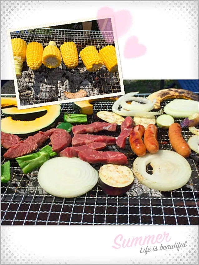 誕生日にBBQ〜♫（≧∇≦）|りーちさん