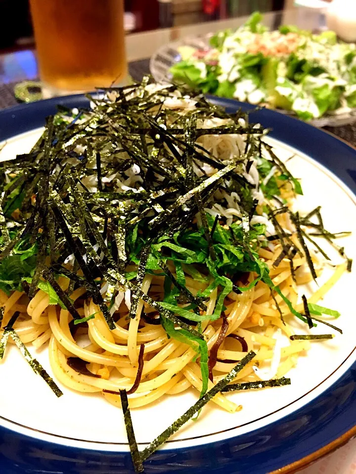 シラスと大葉の梅茶漬けの素パスタ🍝|Takaki Sasakiさん