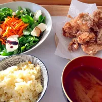 Snapdishの料理写真:生姜レモンのあっさり鶏の唐揚げ|mayuminさん