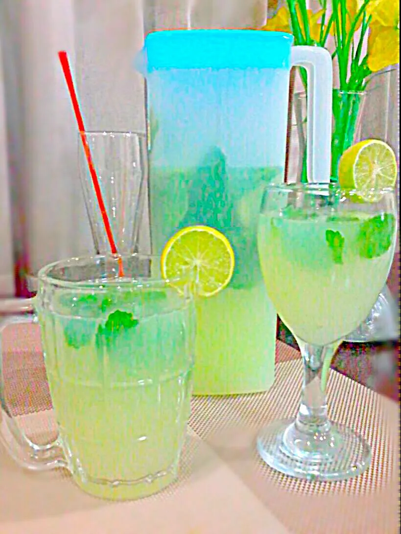 Detox Minty Lemonade Drinks (for cleansing & weight loss) ✔|🌼 Pooja's Kitchenette 🌼さん