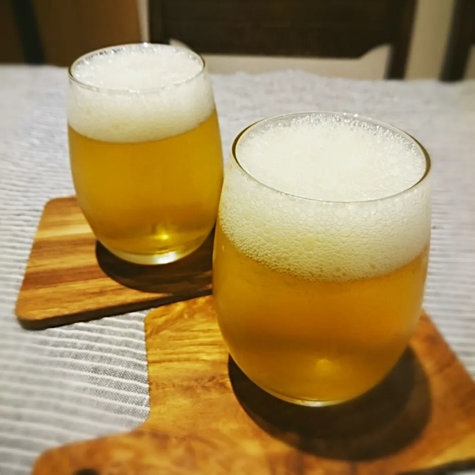 Snapdishの料理写真:ビールなゼリー|Hisako  Maedaさん