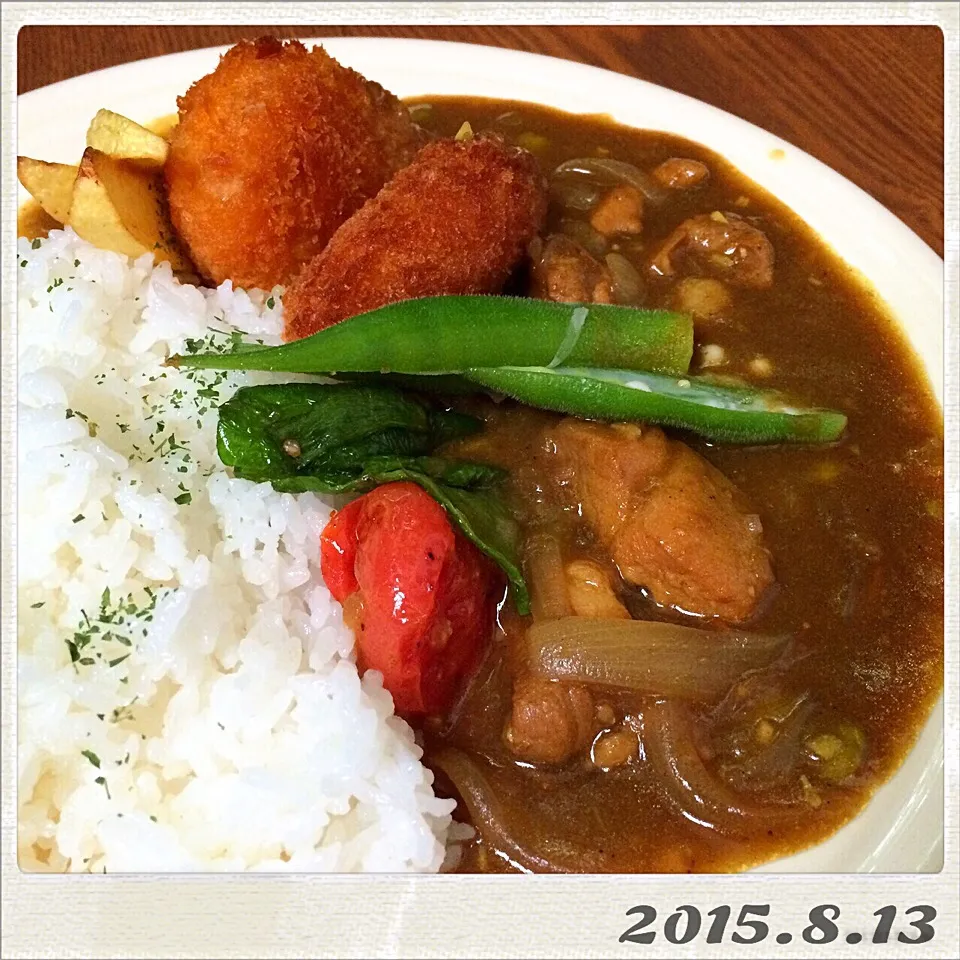 昨夜コーズ亭店主特製まかないカレーʕ-̼͡-ʔ🍛|七海さん