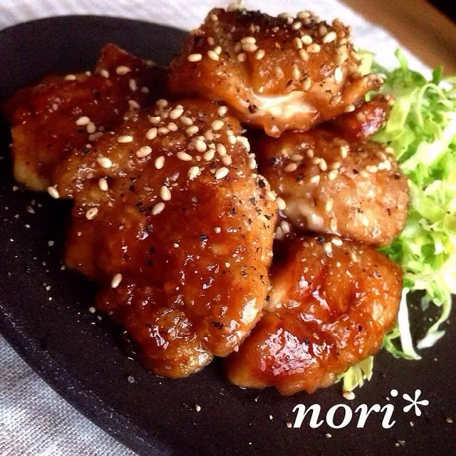 nori*さんの名古屋名物手羽先を食べやすく♪鶏もも肉の甘辛焼き #レシピブログ #RecipeBlog|レシピブログさん