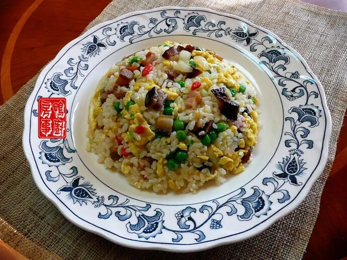 腊肉炒饭。。。cured pork fried rice 3|steven z.y.さん