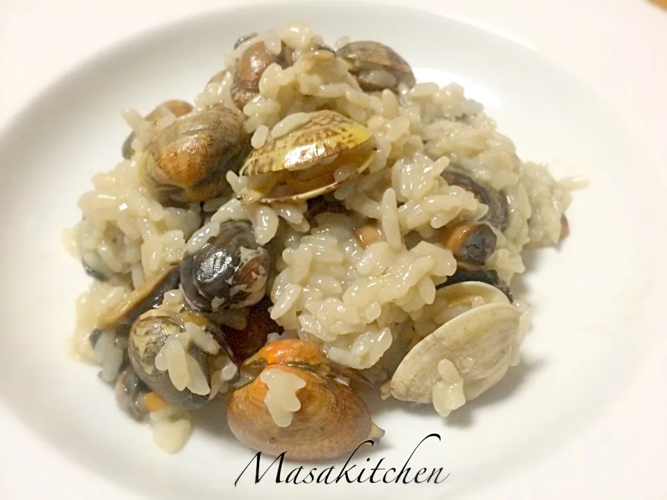 Clams&mushrooms risotto|Masakiさん