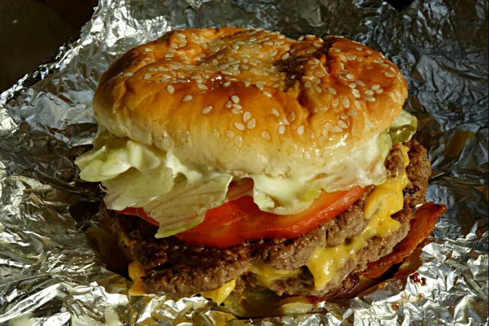 #Lunch yesterday at Five Guys Burgers #Hamburger #Main dish #Sandwich #Beef|Alisha GodsglamGirl Matthewsさん