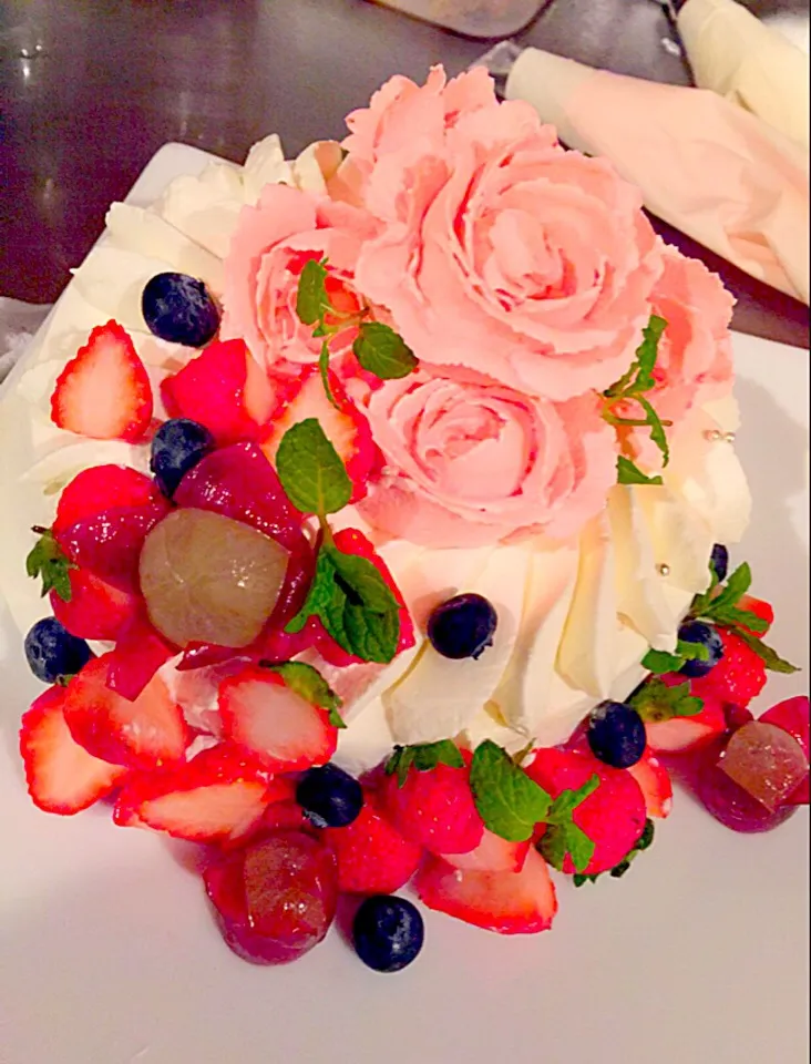 rose cake|hirochi kitchenさん