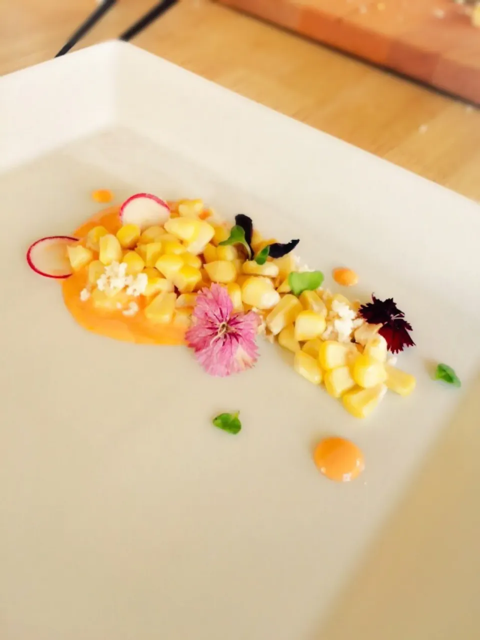 Snapdishの料理写真:Sweet organic corn with creamy chipotle aioli.|Patricia Aさん