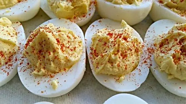 I Made Deviled #Eggs with Blue Cheese Sprinkles #Snack/Teatime #Quick and easy 😋 ✔ 😋|Alisha GodsglamGirl Matthewsさん