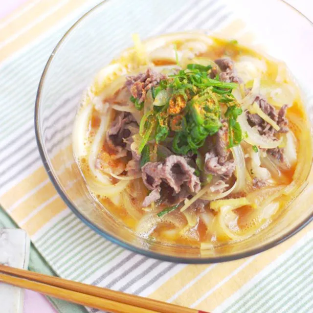 Mayu*さんの牛しぐれのネギ玉うどん #レシピブログ #RecipeBlog|レシピブログさん