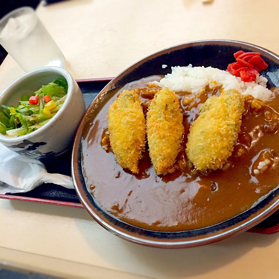 Snapdishの料理写真:カキフライカレー|男オオカミさん