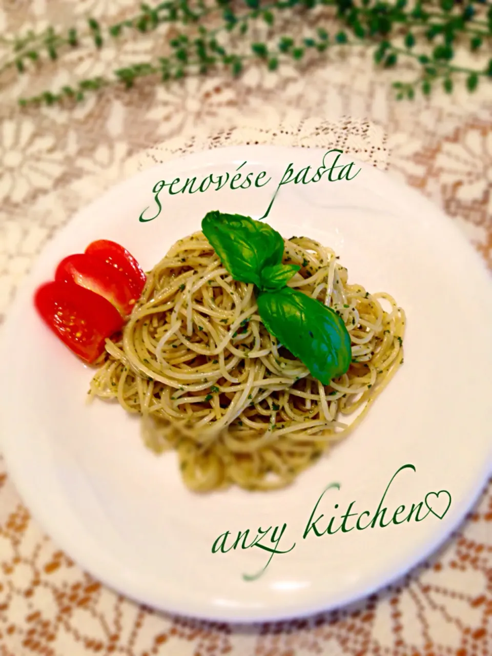 Snapdishの料理写真:♡genovése pasta♡|anzyさん