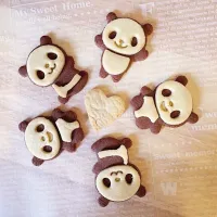 Snapdishの料理写真:Panda Cookies|Prisca Erさん