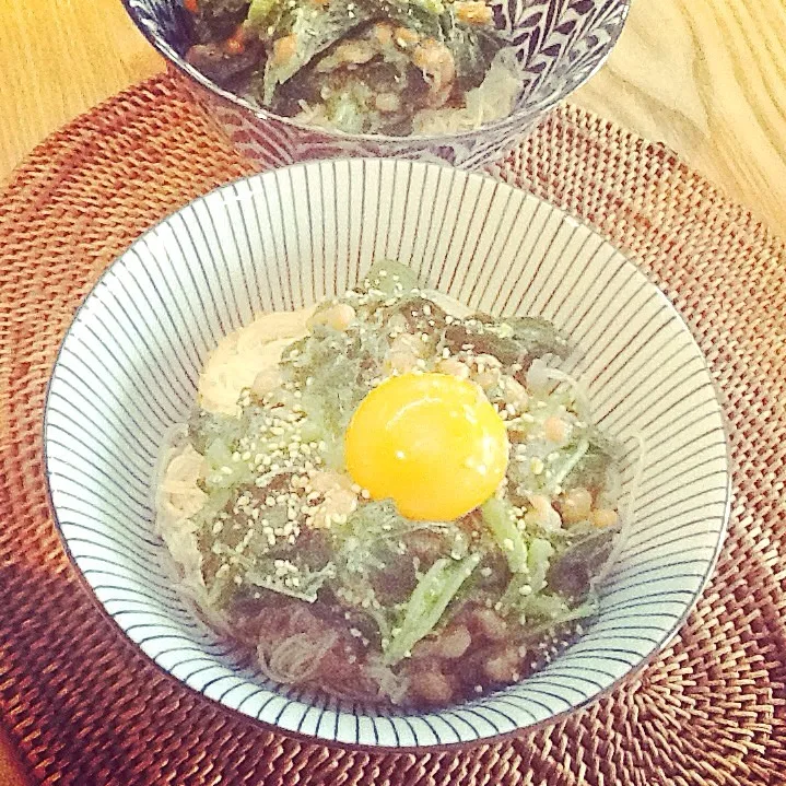 つるむらさき＆納豆のねばねば素麺|レイさん