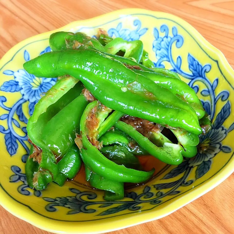 Snapdishの料理写真:蒸し焼き野菜  〜甘長ししとう〜|アッツさん