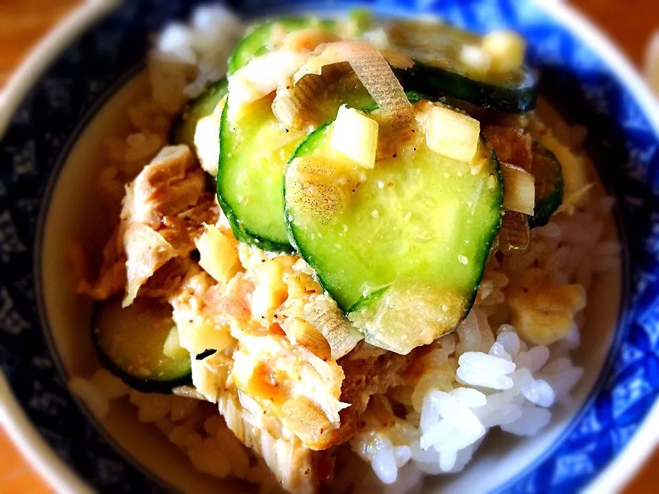 Snapdishの料理写真:男子ごはん見て食べたくなった〜冷汁🍚|cocoaさん