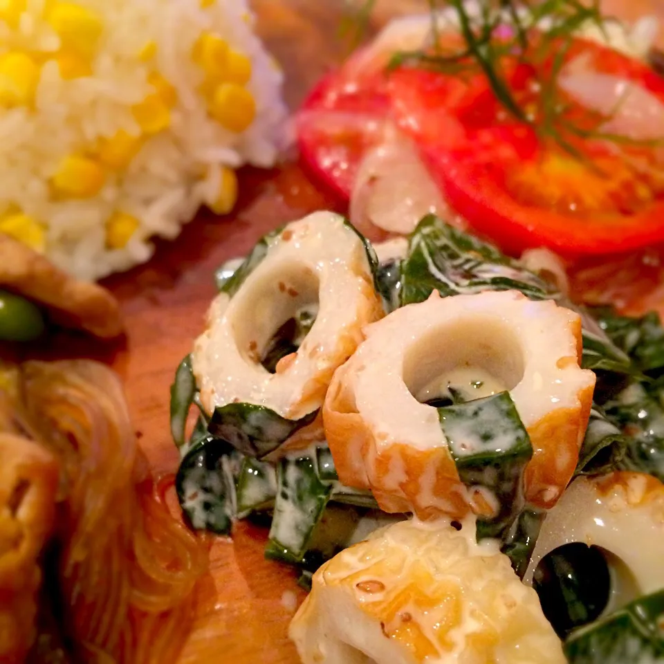 ちくわと生わかめのゴマドレマヨ和え|shimancyuさん