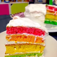 Rainbow cake! Rainbow pride!  レインボーケーキ。|mrndさん