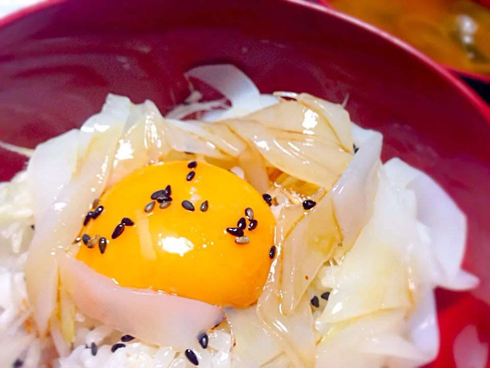 美味〜！ケンサキイカ丼！！|ちびさん