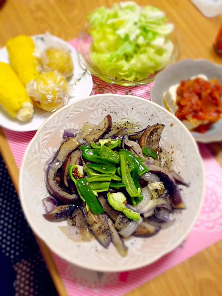 Snapdishの料理写真:8/6 北海道の野菜づくし|kykyさん