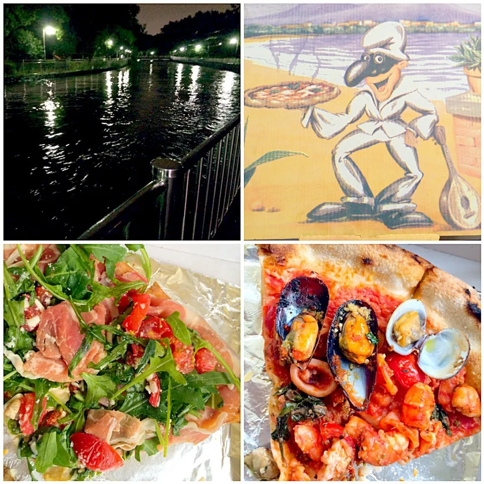 Pescatore･Prosciutto&arugula w/Porcini mushroom Pizza🍕ﾍﾟｽｶﾄｰﾚ,ﾌﾟﾛｼｭｰﾄ&ﾙｯｺﾗにﾎﾟﾙﾁｰﾆ|🌈Ami🍻さん