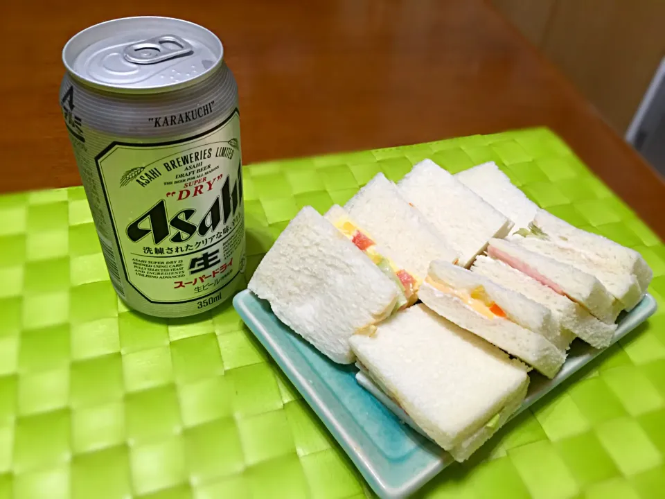 ミックスサンド&ビール🍺|マニラ男さん