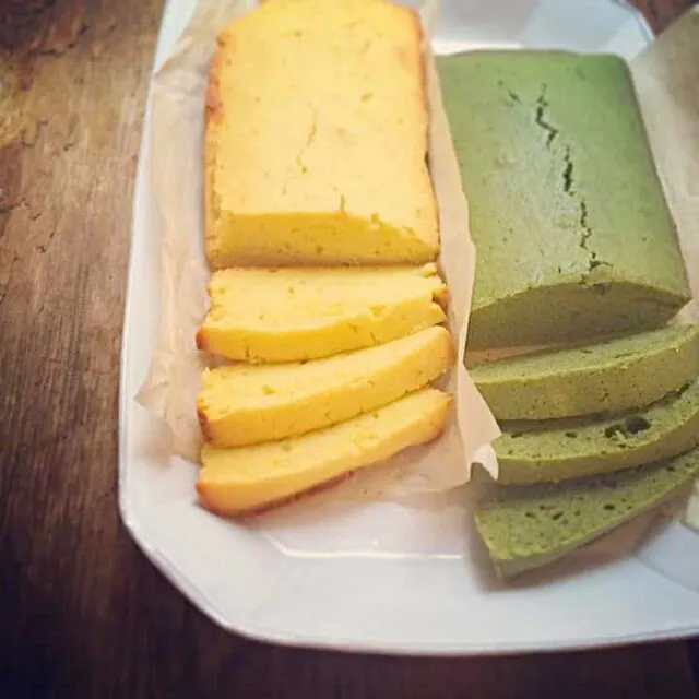 Japanese Mochi tea cakes, kabocha squash and matcha|CHUENCHAIさん