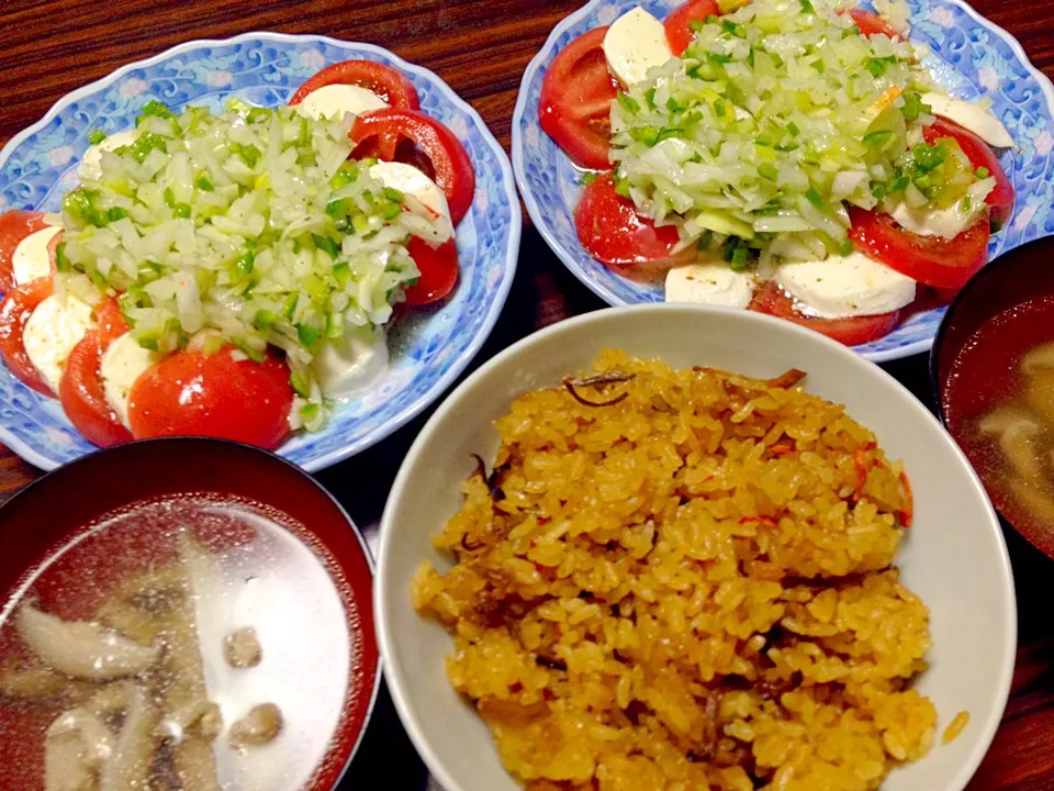 トマトにチーズ野菜たっぷり|たかおさん