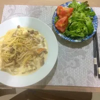 妊娠糖尿病に負けないぞ！豆乳クリームパスタ|あーりんさん