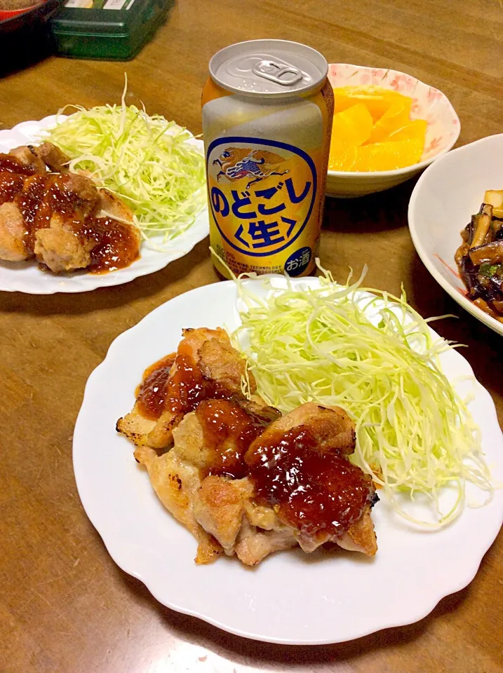 Snapdishの料理写真:チキンステーキ♫^_^|Norio Fukudaさん