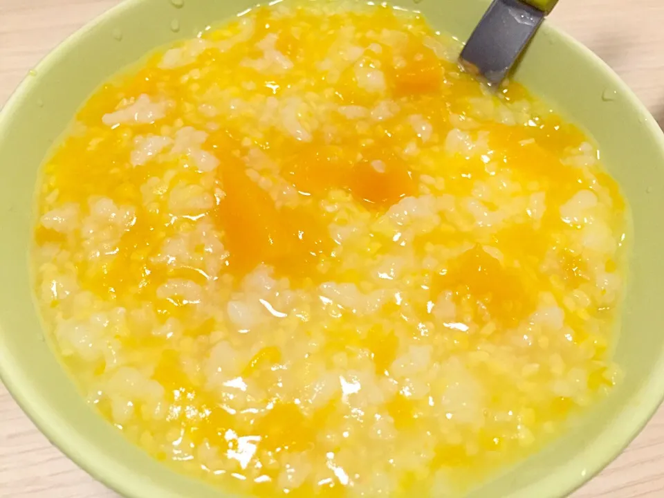 Pumpkin and corn congee|Annabelleさん