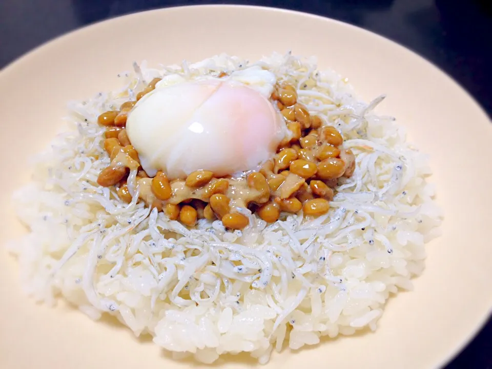 納豆しらす丼|まいまいまいりんさん