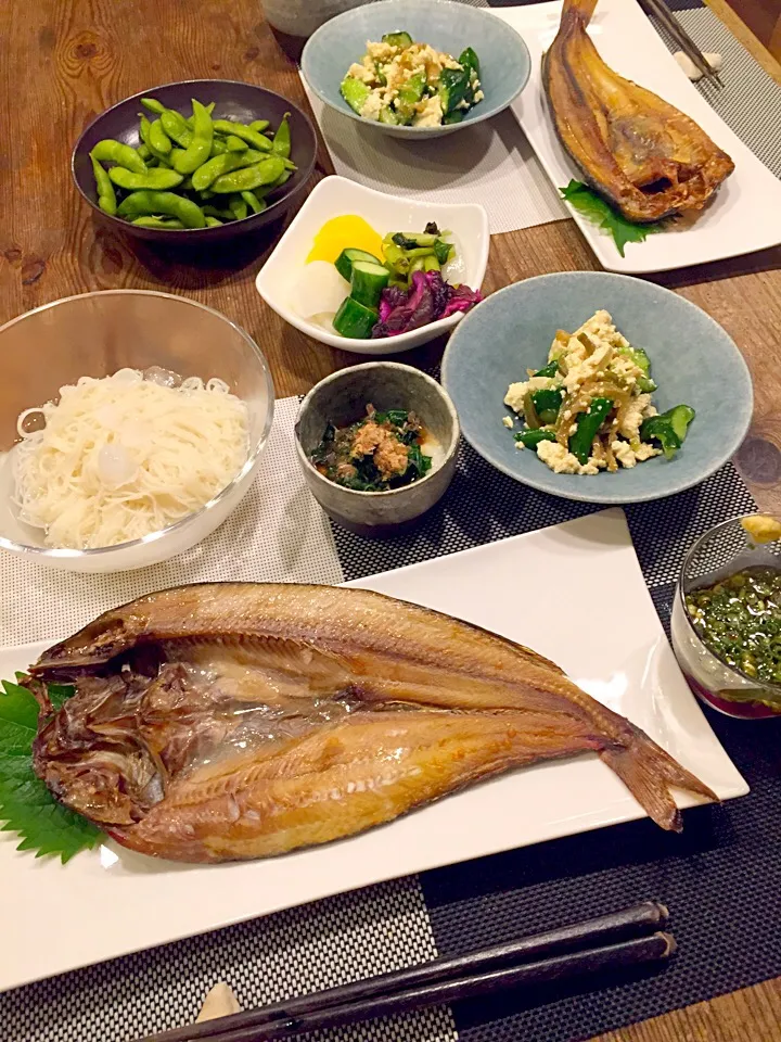 久々のヘルシーおうち和食🐟|まみりんごさん