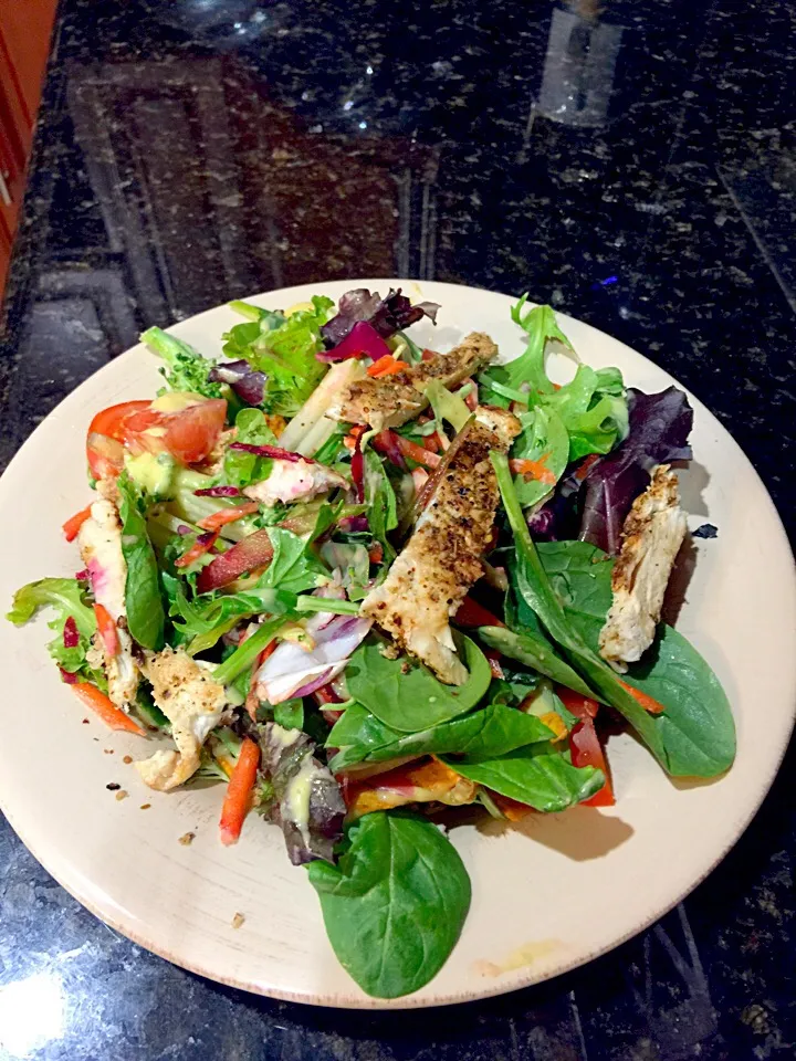 Grilled Chicken with a toss salad|Jasmineさん