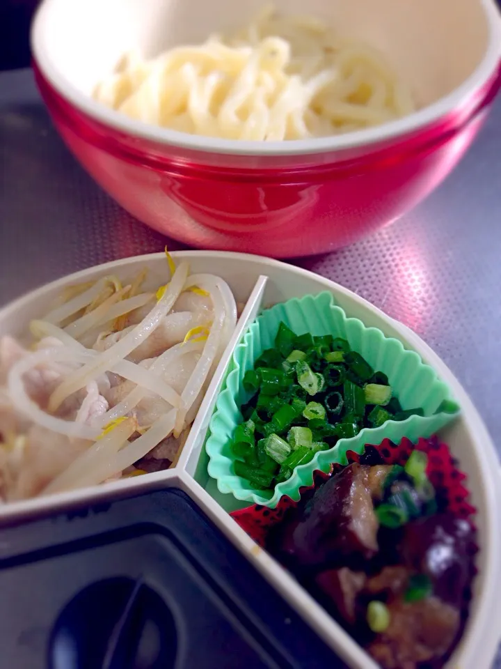 ※冷うどん ※茄子の味噌田楽 ※豚肉ともやしの冷しゃぶ|Makiさん