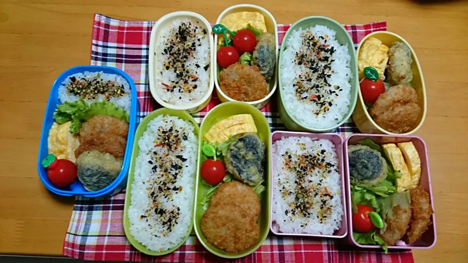 8/18(火)の５人弁当🍱|ふみぃさん