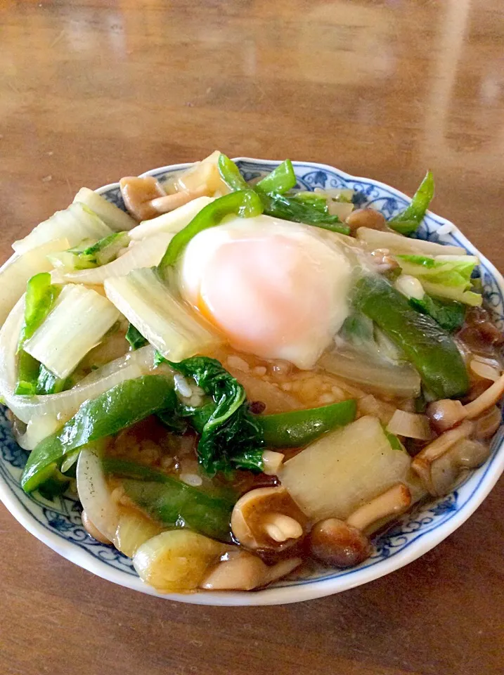 野菜あんかけ丼の玉子入り♫^_^|Norio Fukudaさん