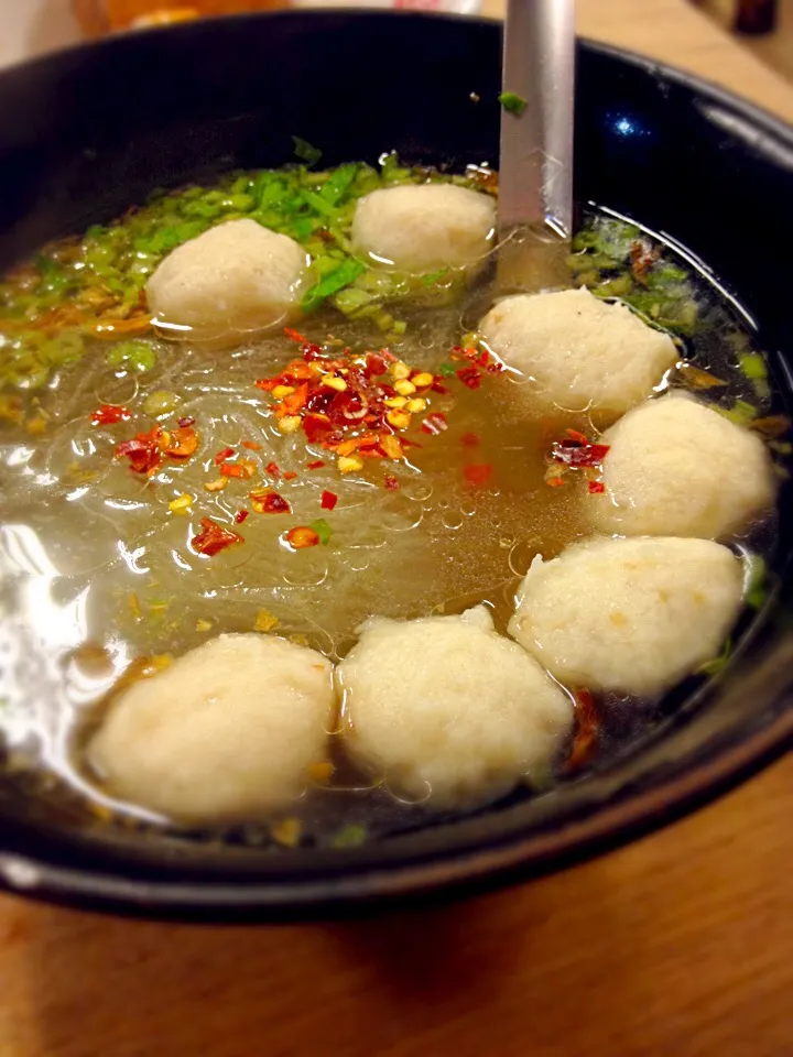 Fishballs with vermicelli soup|michelleさん