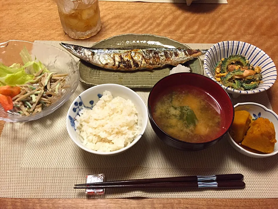 Snapdishの料理写真:サンマの塩焼き --初もの--|Sakikoさん