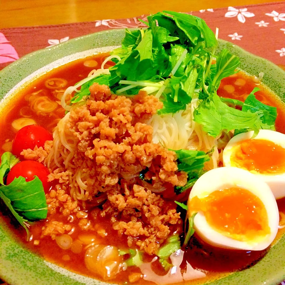 カレーそうめんで夕食🍚🍚|かずみさん